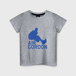 Футболка хлопковая детская Air Gordon, цвет: меланж