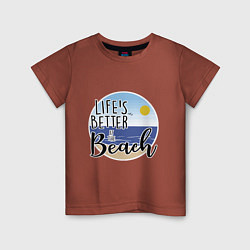 Детская футболка Пляжная жизнь
