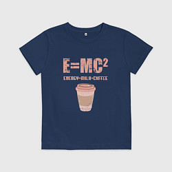 Футболка хлопковая детская EMC2 КОФЕ, цвет: тёмно-синий