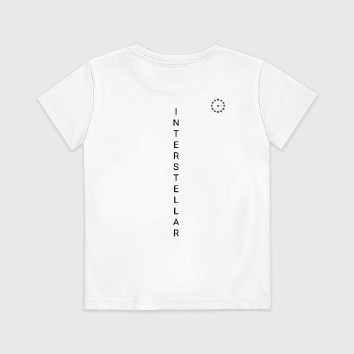 Детская футболка Interstellar black hole / Белый – фото 2
