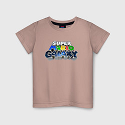 Детская футболка Super Mario Galaxy logo