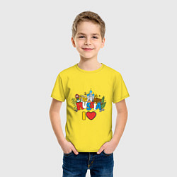 Футболка хлопковая детская Стиль России, цвет: желтый — фото 2