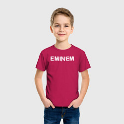 Футболка хлопковая детская Eminem ЭМИНЕМ, цвет: маджента — фото 2