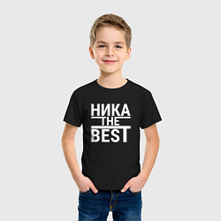 Футболка хлопковая детская НИКА THE BEST!, цвет: черный — фото 2