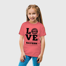 Футболка хлопковая детская Bayern Love Классика, цвет: коралловый — фото 2