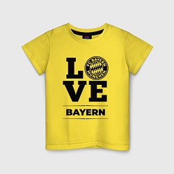 Футболка хлопковая детская Bayern Love Классика, цвет: желтый