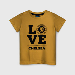 Футболка хлопковая детская Chelsea Love Классика, цвет: горчичный