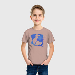 Футболка хлопковая детская Знак Тзинча пятно, цвет: пыльно-розовый — фото 2