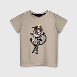 Детская футболка Крутой котёнок на BMX Extreme