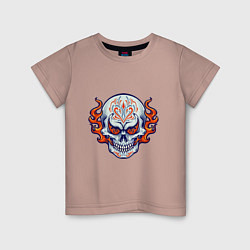 Детская футболка Fire - Skull