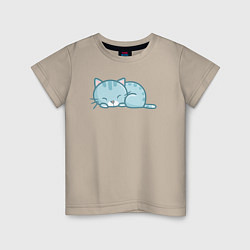 Детская футболка Сонный котик