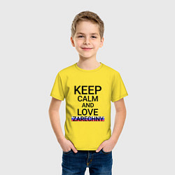 Футболка хлопковая детская Keep calm Zarechny Заречный, цвет: желтый — фото 2