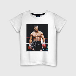 Детская футболка Майк Тайсон Фото с авторгафом Mike Tyson