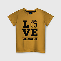 Детская футболка Among Us Love Classic