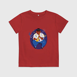 Футболка хлопковая детская Jazz Melody, цвет: красный