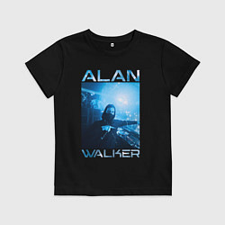 Футболка хлопковая детская Alan Walker фото, цвет: черный