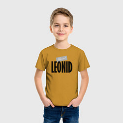 Футболка хлопковая детская Unreal Leonid, цвет: горчичный — фото 2