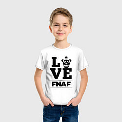 Футболка хлопковая детская FNAF Love Classic, цвет: белый — фото 2