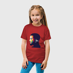 Футболка хлопковая детская Warriors - Steph Curry, цвет: красный — фото 2