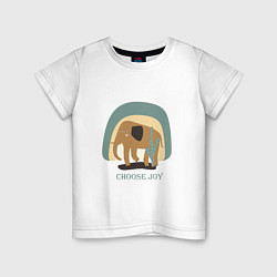 Детская футболка CHOOSE THE JOY OF THE ELEPHANT
