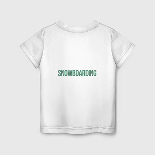 Детская футболка Snowboarding life / Белый – фото 2