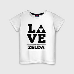 Футболка хлопковая детская Zelda Love Classic, цвет: белый