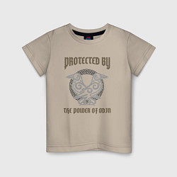 Детская футболка Protected by the power of Odin