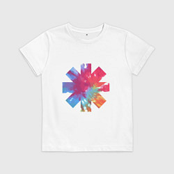 Футболка хлопковая детская RHCP Color, цвет: белый