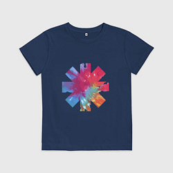 Футболка хлопковая детская RHCP Color, цвет: тёмно-синий