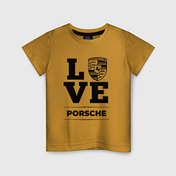 Детская футболка Porsche Love Classic