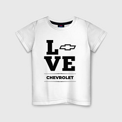 Футболка хлопковая детская Chevrolet Love Classic, цвет: белый
