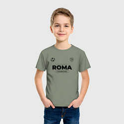 Футболка хлопковая детская Roma Униформа Чемпионов, цвет: авокадо — фото 2