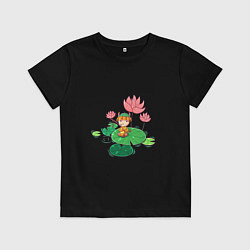 Детская футболка Бык рыбачок