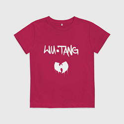Футболка хлопковая детская Ву-Тэнг Клэн, цвет: маджента