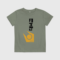 Футболка хлопковая детская Half life - city17, цвет: авокадо