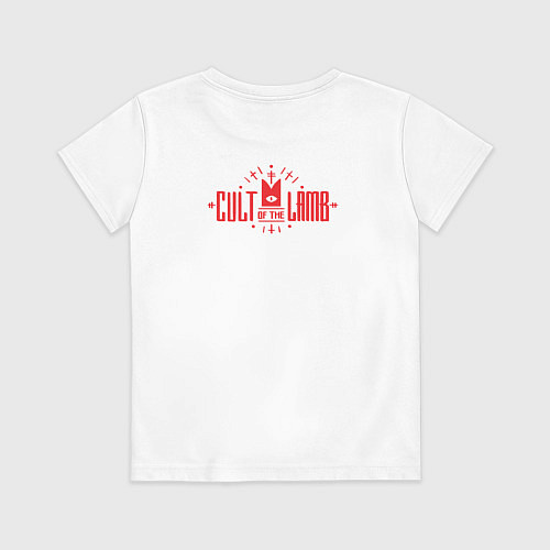 Детская футболка Cult of the Lamb / Белый – фото 2