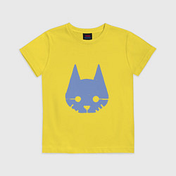 Футболка хлопковая детская Stray Blue, цвет: желтый
