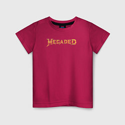 Футболка хлопковая детская MEGADED, цвет: маджента