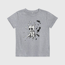 Футболка хлопковая детская Hollow Knight game, цвет: меланж