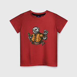 Детская футболка Панда с нунчаками