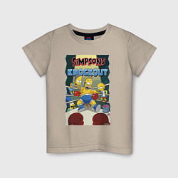 Детская футболка Гомер Симпсон на боксёрском ринге