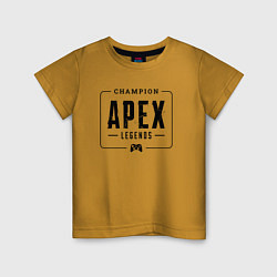 Детская футболка Apex Legends gaming champion: рамка с лого и джойс