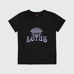 Футболка хлопковая детская Lotus, цвет: черный