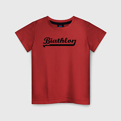 Детская футболка Biathlon logo