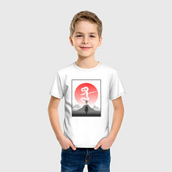 Футболка хлопковая детская Солнце Секиро, цвет: белый — фото 2