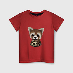 Детская футболка Футбол - Красная Панда