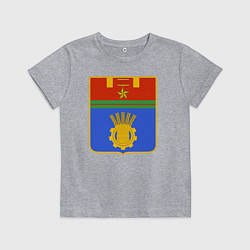 Футболка хлопковая детская Герб Волгограда, цвет: меланж
