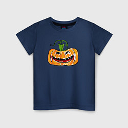 Детская футболка Веселая тыква на Хэллоуин