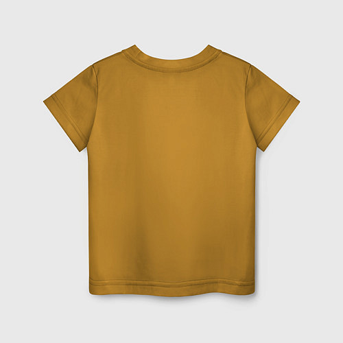 Детская футболка Панда в наушниках с геймпадом / Горчичный – фото 2