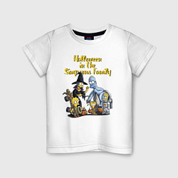 Детская футболка Halloween in the Simpsons Family